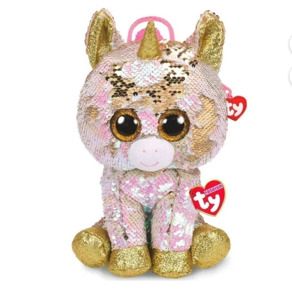 TY Fashion Flippy Sequin Backpack - FANTASIA the Unicorn (NEW)